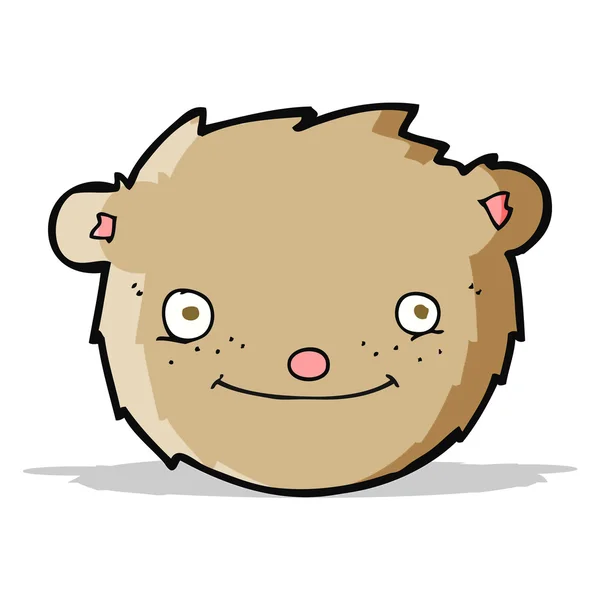 Cartoon teddy bear hoofd — Stockvector