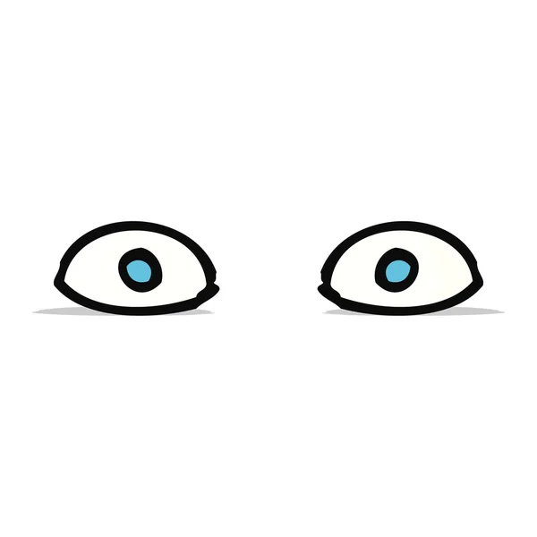 Cartoon mit starren Augen — Stockvektor
