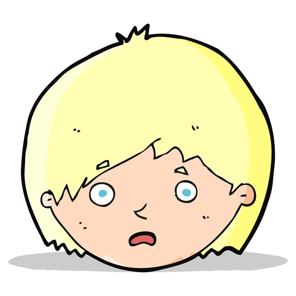 Cartoon ongelukkig jongen — Stockvector