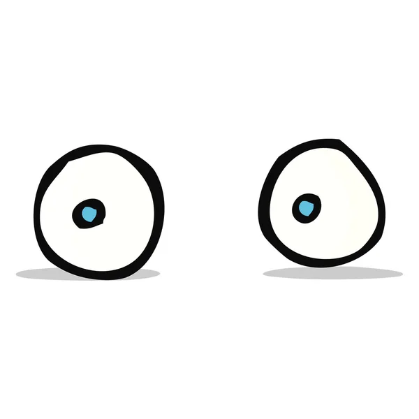 Ojos de dibujos animados — Vector de stock