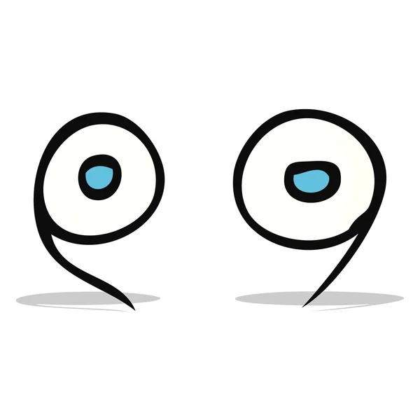 Ojos de dibujos animados — Vector de stock