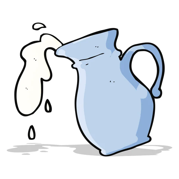 Cartoon milk jug — Stock Vector