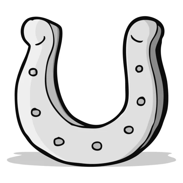 Cartoon horseshoe — Stock Vector