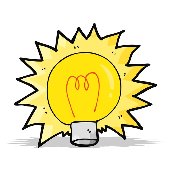 Kreslený Elektrická žárovka — Stockový vektor