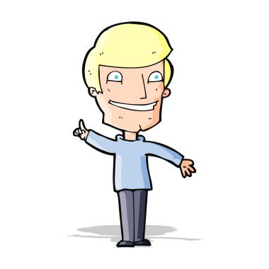 Çizgi filmdeki sırıtan adamın fikri