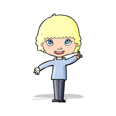 Çizgi film kadını.