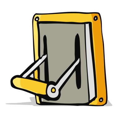 çizgi film endüstriyel makine kolu