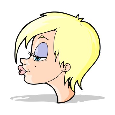 çizgi film güzel kadın