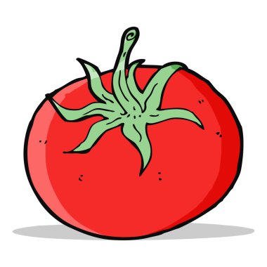 karikatür domates