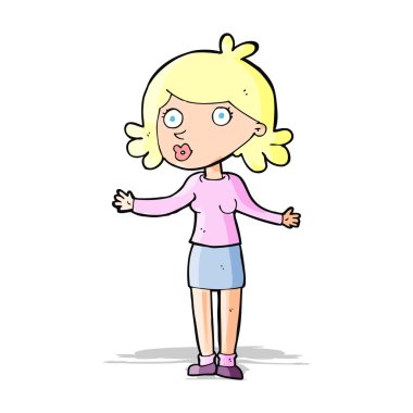 karışık kadın karikatür