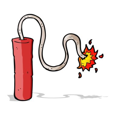 yanan karikatür dinamit