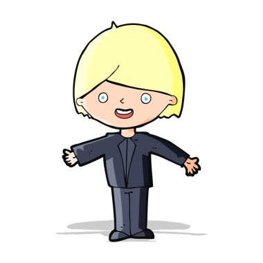 mutlu bir adam çizgi film