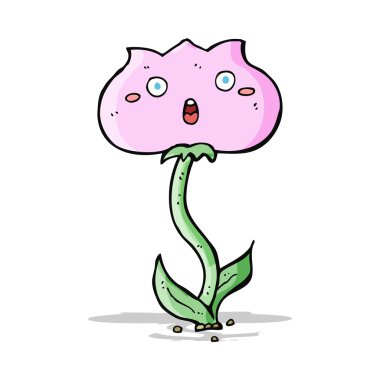 çizgi film şok çiçek