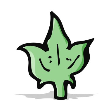 karikatür yaprak sembol