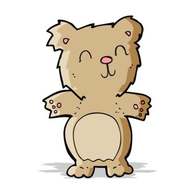 Çizgi film sevimli oyuncak ayı.