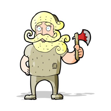 Baltalı bir oduncu.