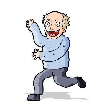 Çizgi film kötü yaşlı adam
