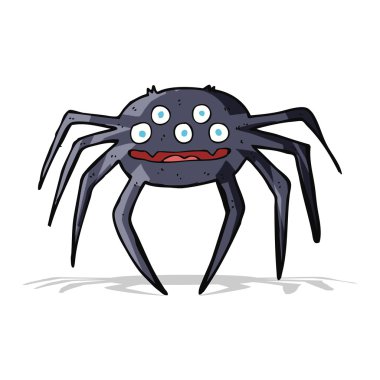 Halloween örümcek cartoon