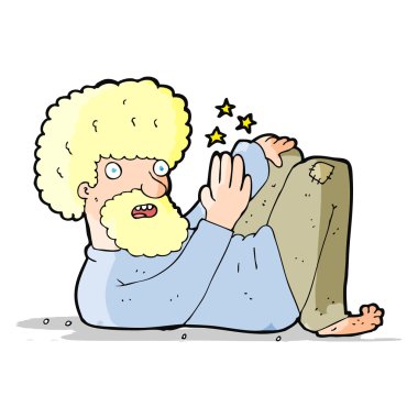 karikatür hippi erkek