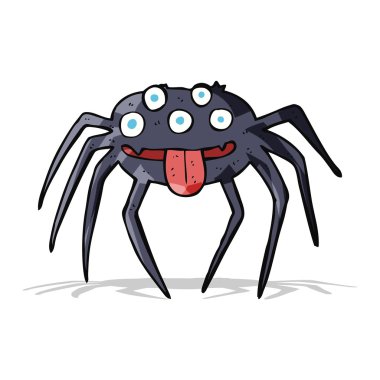 çizgi film iğrenç cadılar bayramı örümceği