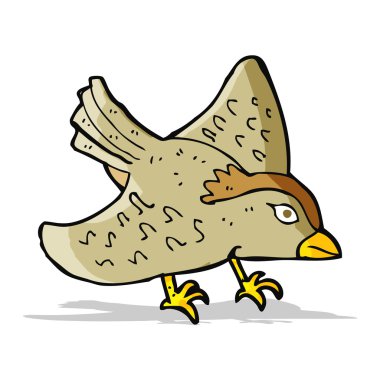 karikatür Bahçe kuş