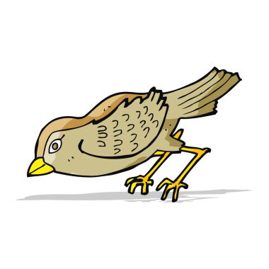 karikatür Bahçe kuş