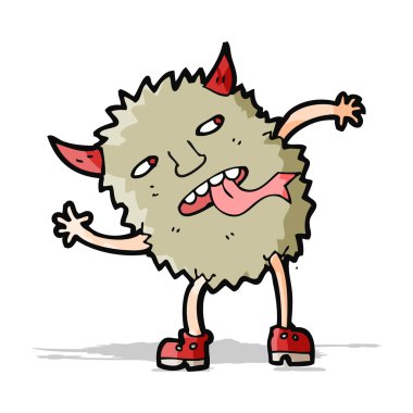 komik karikatür canavar