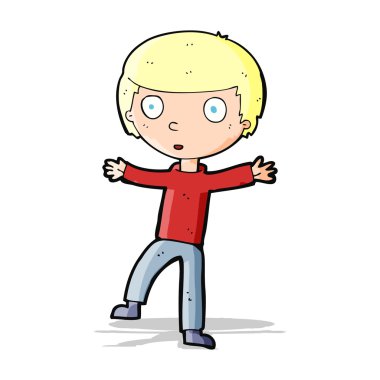 karikatür ürküyor çocuk