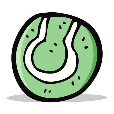 karikatür tenis topu