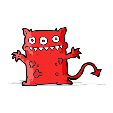 küçük canavar cartoon