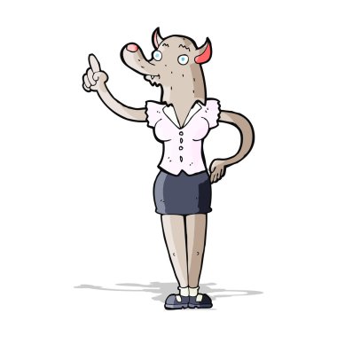 fikri olan çizgi film kurt adam kadın