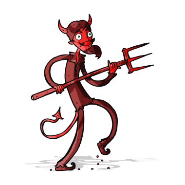 Yabalı çizgi film şeytanı.