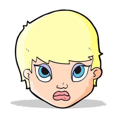 찡 그리고 여자 만화