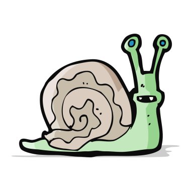 karikatür salyangoz