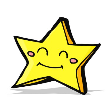 çizgi film mutlu yıldız karakteri