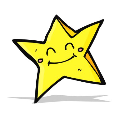 çizgi film mutlu yıldız karakteri