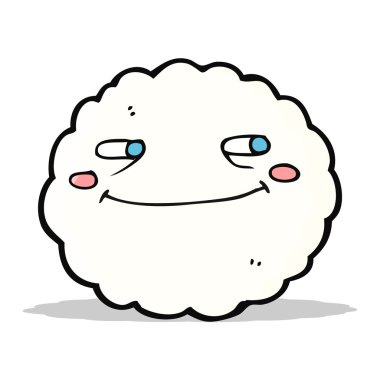 karikatür mutlu bulut