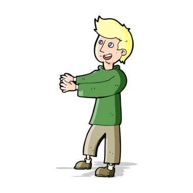 mutlu bir adam çizgi film