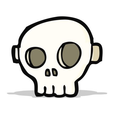 Çizgi film korkunç kafatası maskesi