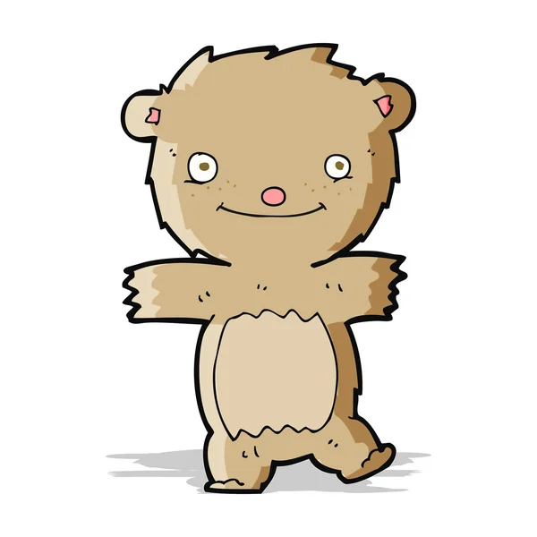 Osito de peluche de dibujos animados — Vector de stock