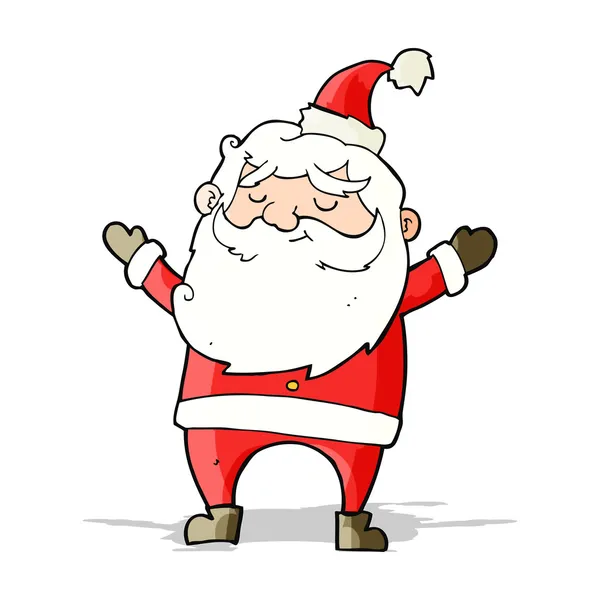Dessin animé heureux Père Noël claus — Image vectorielle