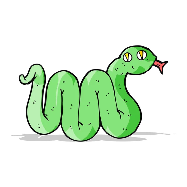 Serpiente de dibujos animados divertido — Archivo Imágenes Vectoriales