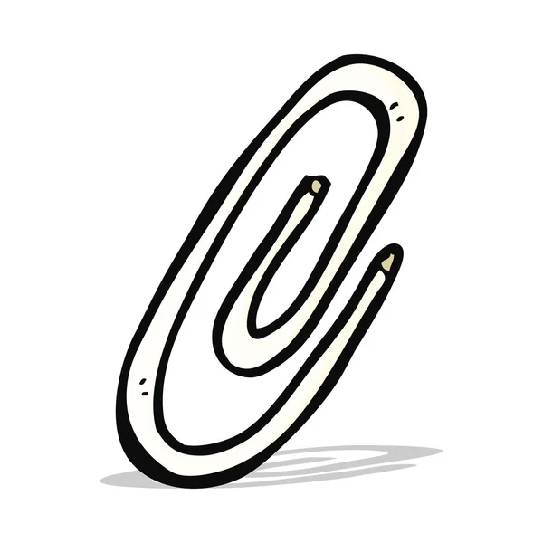 Cartoon paperclip — Stockvector