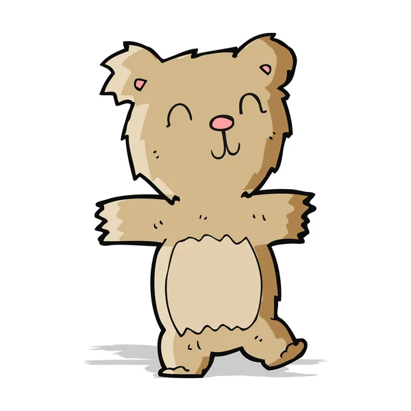 Urso de pelúcia bonito desenhos animados —  Vetores de Stock