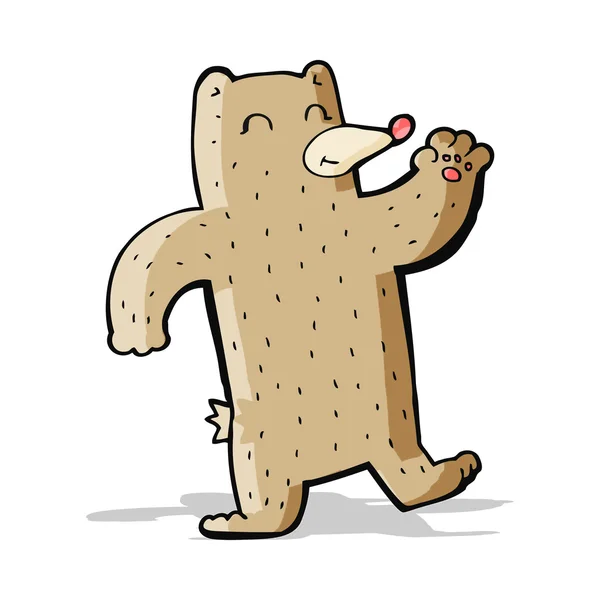 Kreskówka macha niedźwiedź — Wektor stockowy