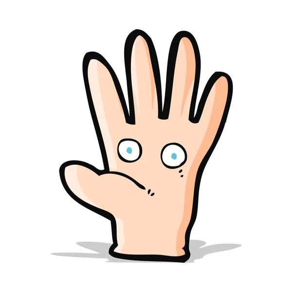 Cartoon Hand mit Augen — Stockvektor