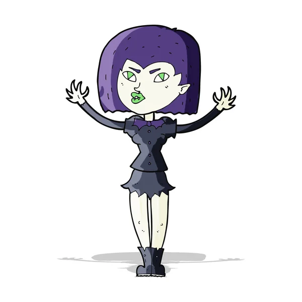 Cartoon ragazza vampiro — Vettoriale Stock