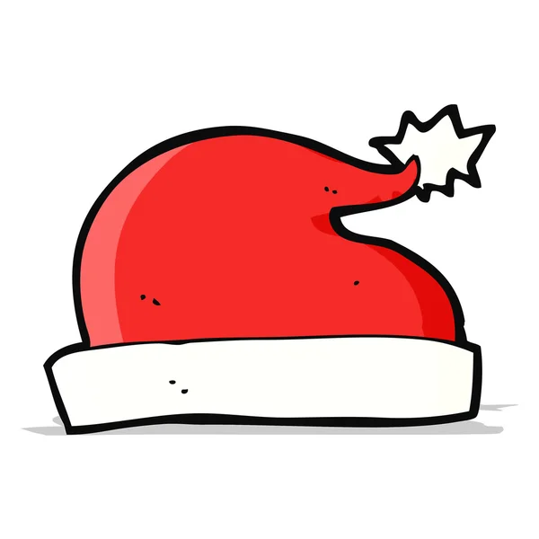 Noel Baba şapkası cartoon — Stok Vektör