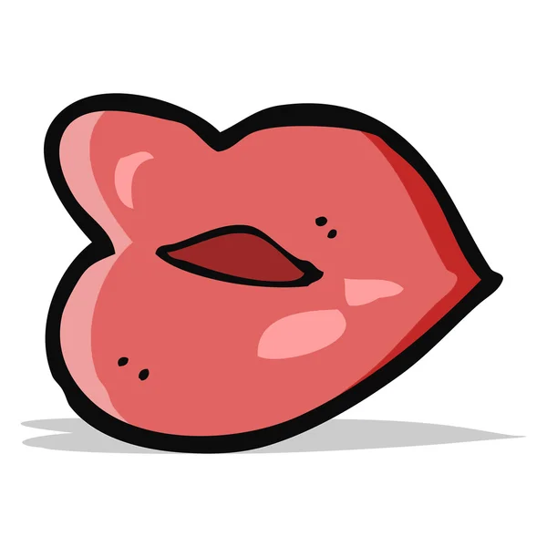 Cartoon lippen — Stockvector