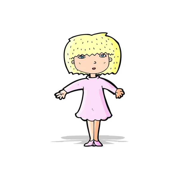 Cartoon verrast vrouw — Stockvector